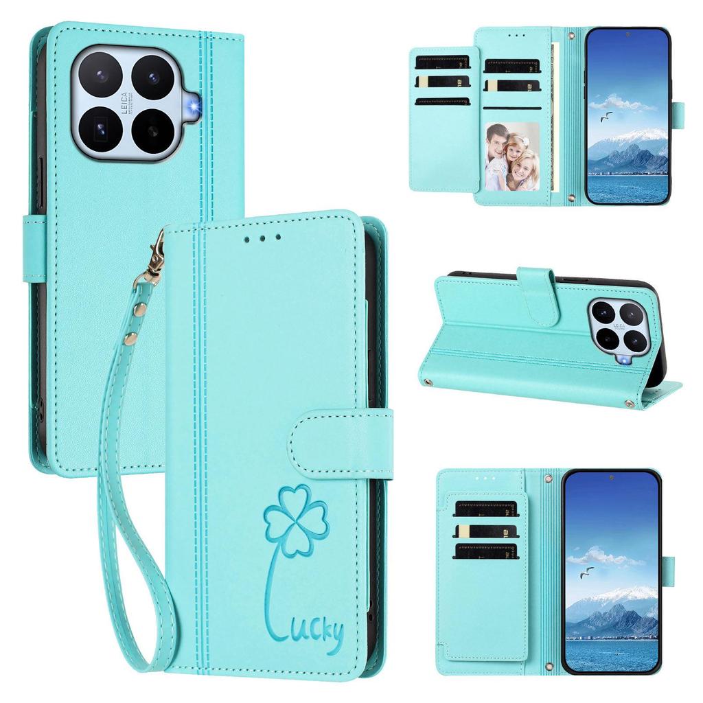 Cricket Icon 2026 Lucky Clover Leather Wallet Case - 9 Card Slots for AT&T Propel 2 5G