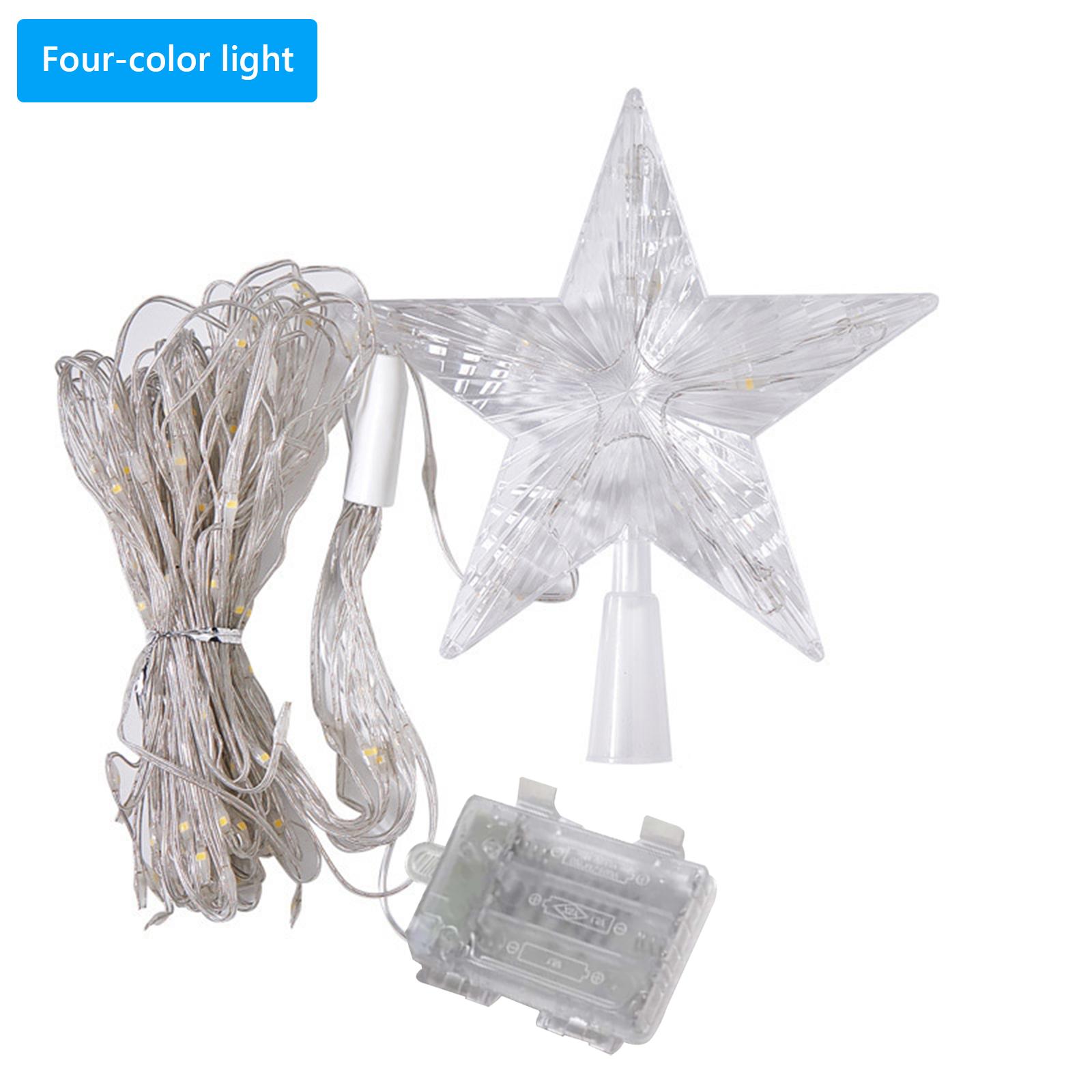 

LED Waterfall Tree Lights with Topper Star Waterfall Christmas Tree Light LED Lights for Holiday Decor