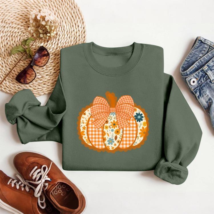 Women Long Sleeve Fleece Sweatshirt Loose Fit Crewneck Pullover Casual Tops S зелёный