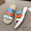 Fashion 2025 Summer Women's slippers Orthopedic Open Toe flip-flops Vintage Anti-slip Leather Casual Female Shoes pantuflas mujer slides