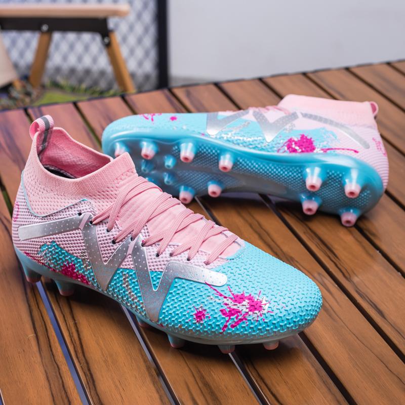 Men Non-slip Football Boots Unisex Professional Soccer Shoes Sports New Cleats Drop Shipping Ultralight Breathable Futsal 45