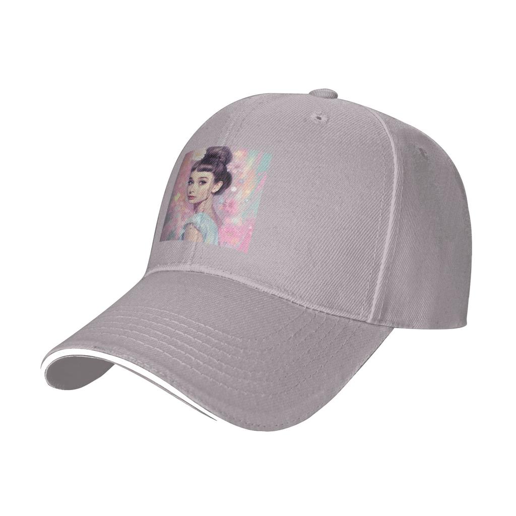 Audrey Hepburn Cap Fashion Casual Baseball Caps Adjustable Hat Hip Hop Summer Unisex Baseball Hats Customizable Polychromatic
