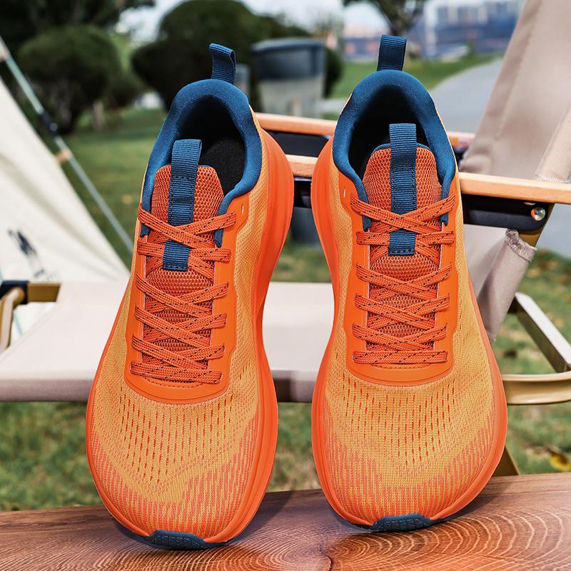 TUINANLE Barefoot Shoes Men Wide Toe Box Textiles Lined Ankle Sneakers Artificial Breathable Lace Up Running Shoes