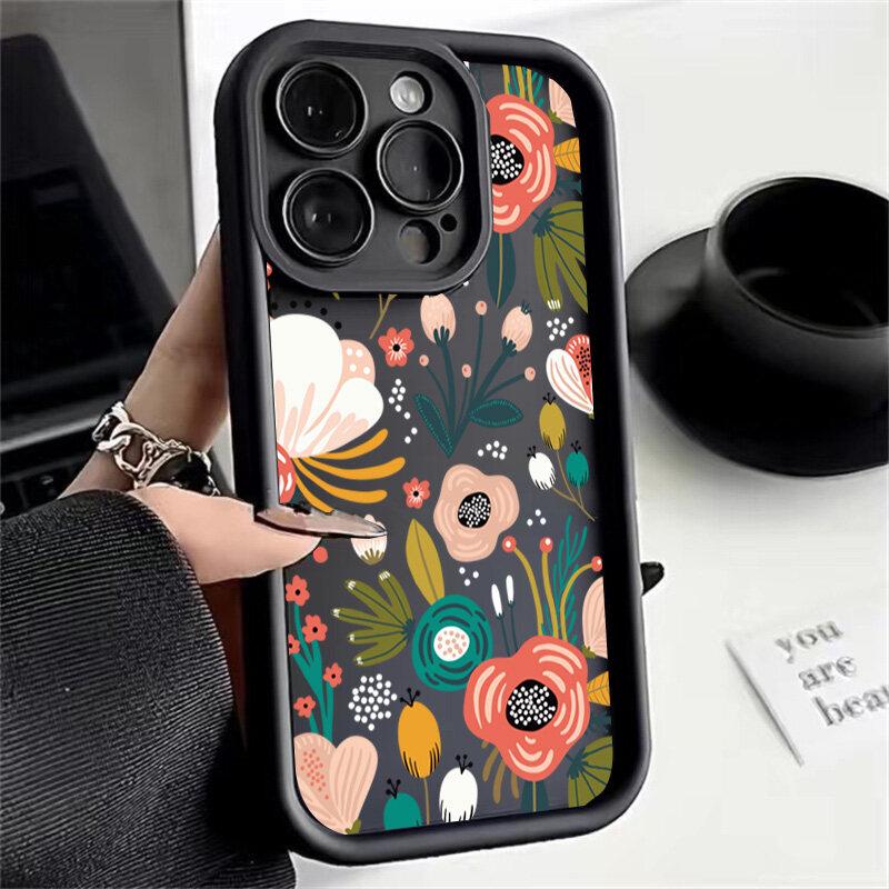 Colorful Flower Phone Case For VIVO Y03 Y17S Y22S Y33S Y35 Y36 Y15A Y15S Y33 Y21 Y21S V40 V23 V25 V30 V30E V23E V27E V27 V29