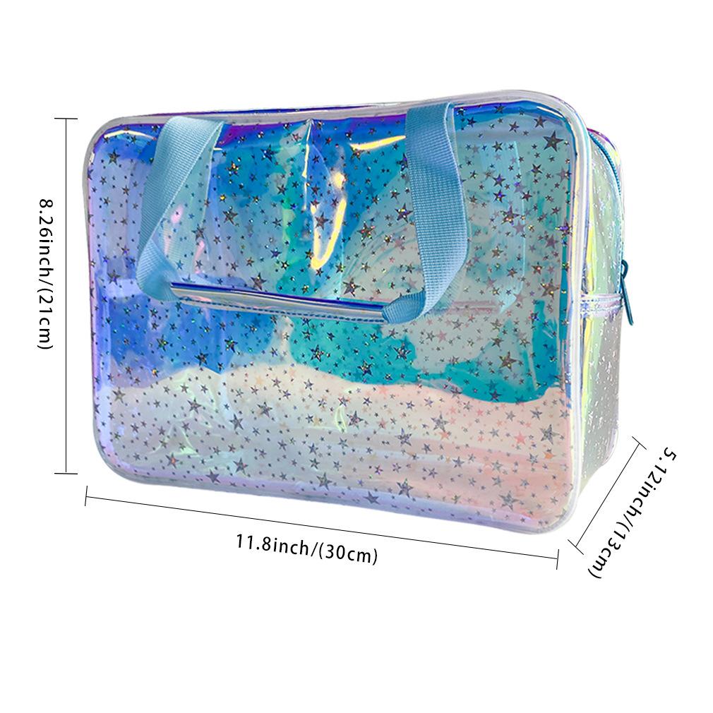 Washbasin bag large-capacity travel zipper handbag star makeup bag, storage bag