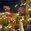 Solar Firefly Lights 6/8/LEDs Outdoor Garden Vibrant Swing Lights IP65 Waterproof Lamps for Patio Pathway Yard Christmas Decor