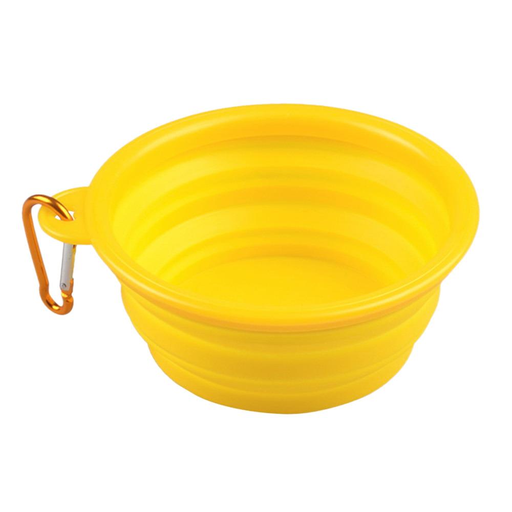 Dog Bowl Portable Folding Pet Bowl Collapsible Silicone Water Bowl for Dog Outdoor Travel Puppy Feeder Dish Food Container