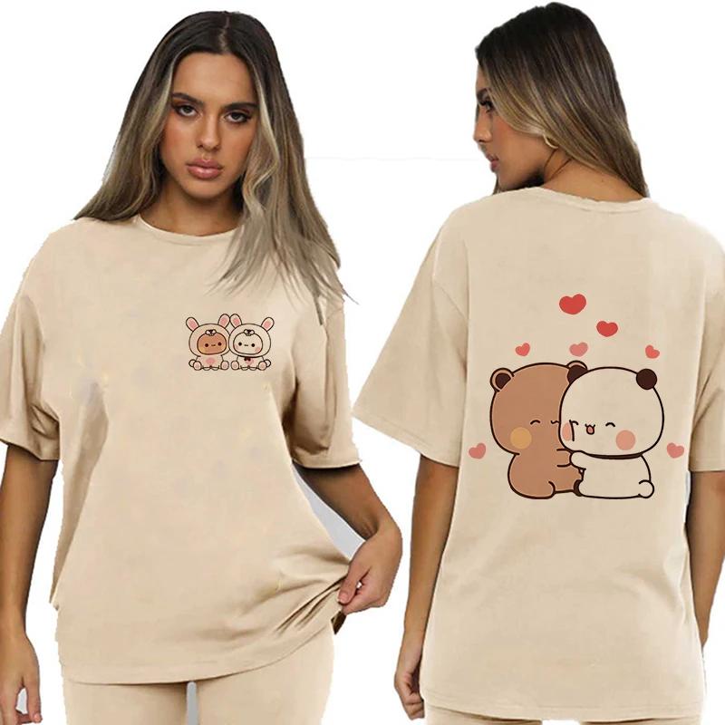 Bubu Dudu Velikost EU Topy Roztomilé tričko Manga Ženy Muži Legrační tričko Grafika Tričko pro volný čas Y2k Streetwear Kreslené gotické oblečení