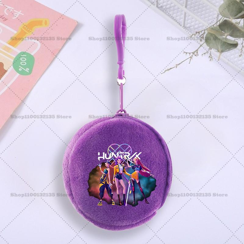 Kpop Demon Hunter Coin Purse Cute Boys Girls Portable Wallet Minnie Cartoon Printed ID Card Storage Bag Children Birthday Gifts