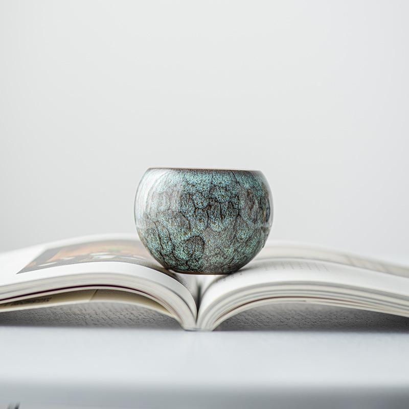 Kiln change Jianzhan teacup Wuxing cup Tianmu teacup single cup master cup gift box business gift