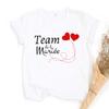 T-Shirt mit Aufdruck für Junggesellenabschiede, EVJF-Team der Braut, T-Shirt, Outfit, Hochzeitsteam, Braut, Trauzeugin, Brautjungfer, Tops, Kleidung