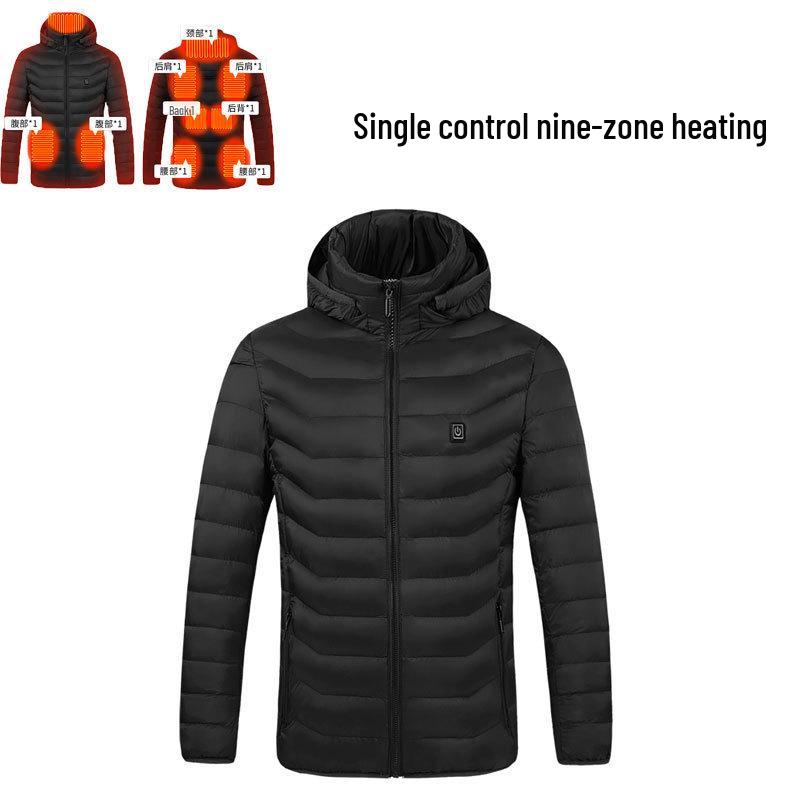 Men's Smart USB-Heated Winter Jacket with 21-Zone Temperature Control