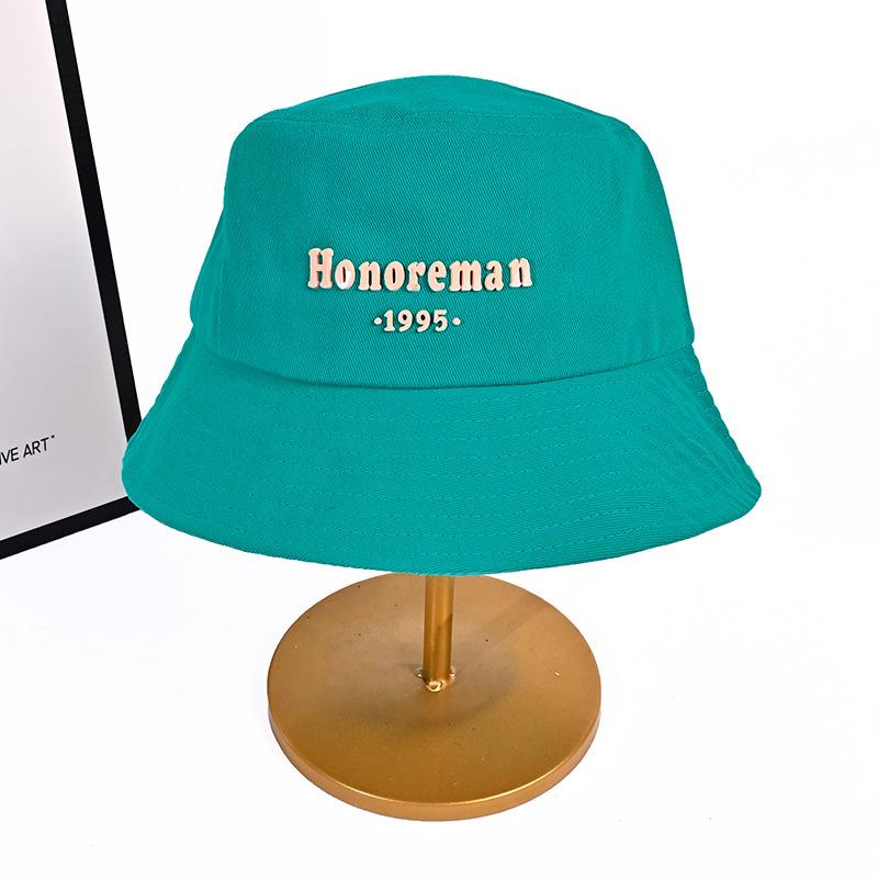 

Retro Three Dimensional Letters Fisherman Hat Korean Versatile Hat Lady Outside DailyWear Basin Hat Showing Face Small Bucket Hat Fit average size