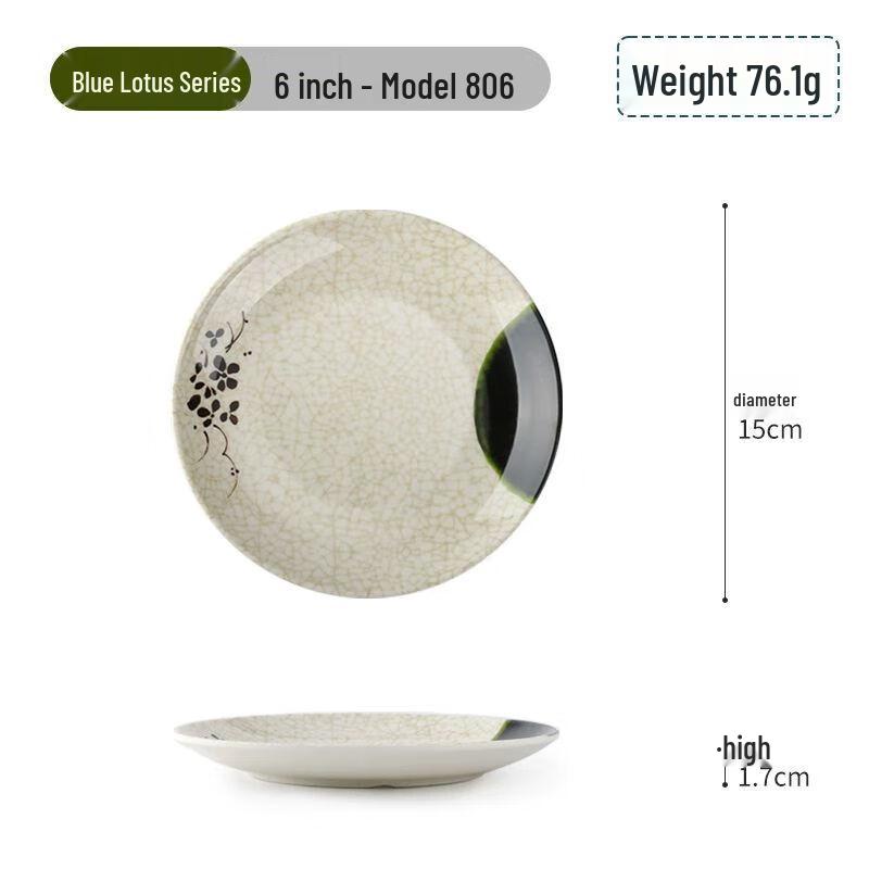 Commercial Melamine Round Serving Plate 6 inch