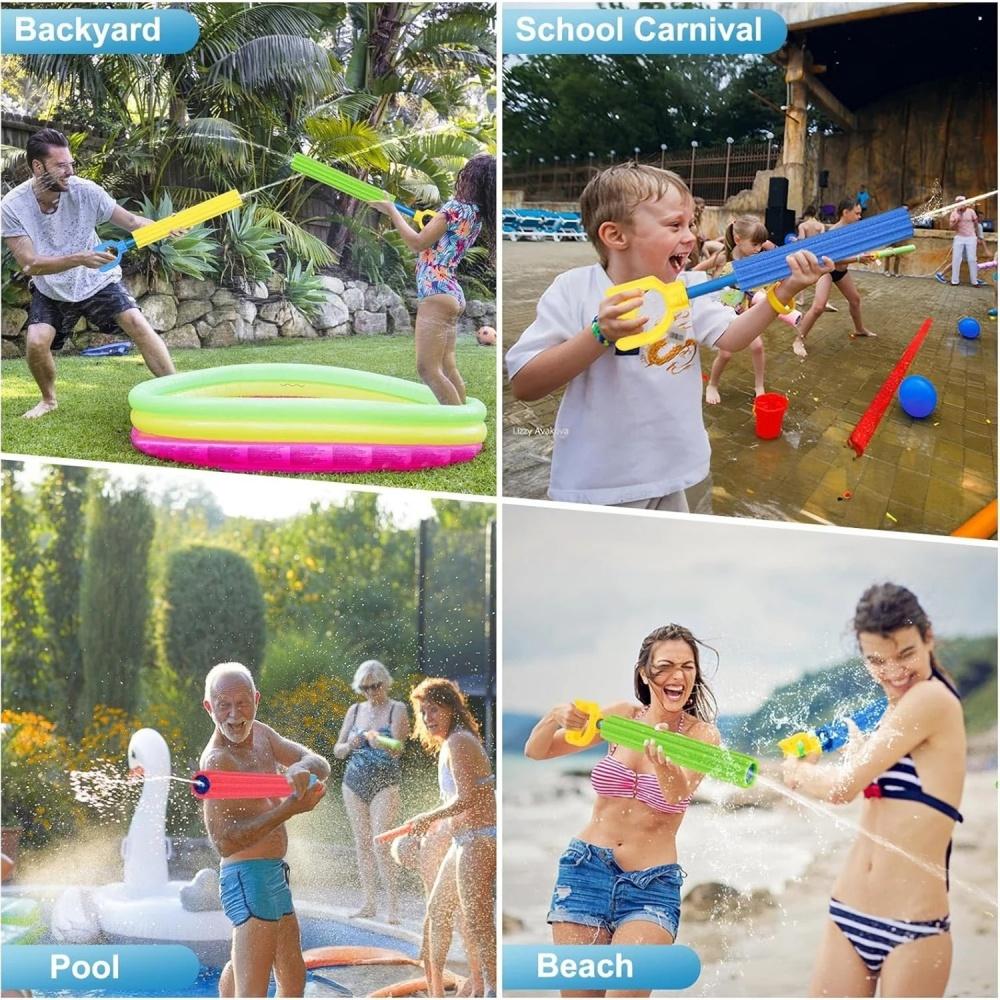 Super Water Soaker Blaster Squirt Guns 40Ft Water Gun Swimming Pool Beach Summer Party Outdoor Water Game Fighting Toys for Kids