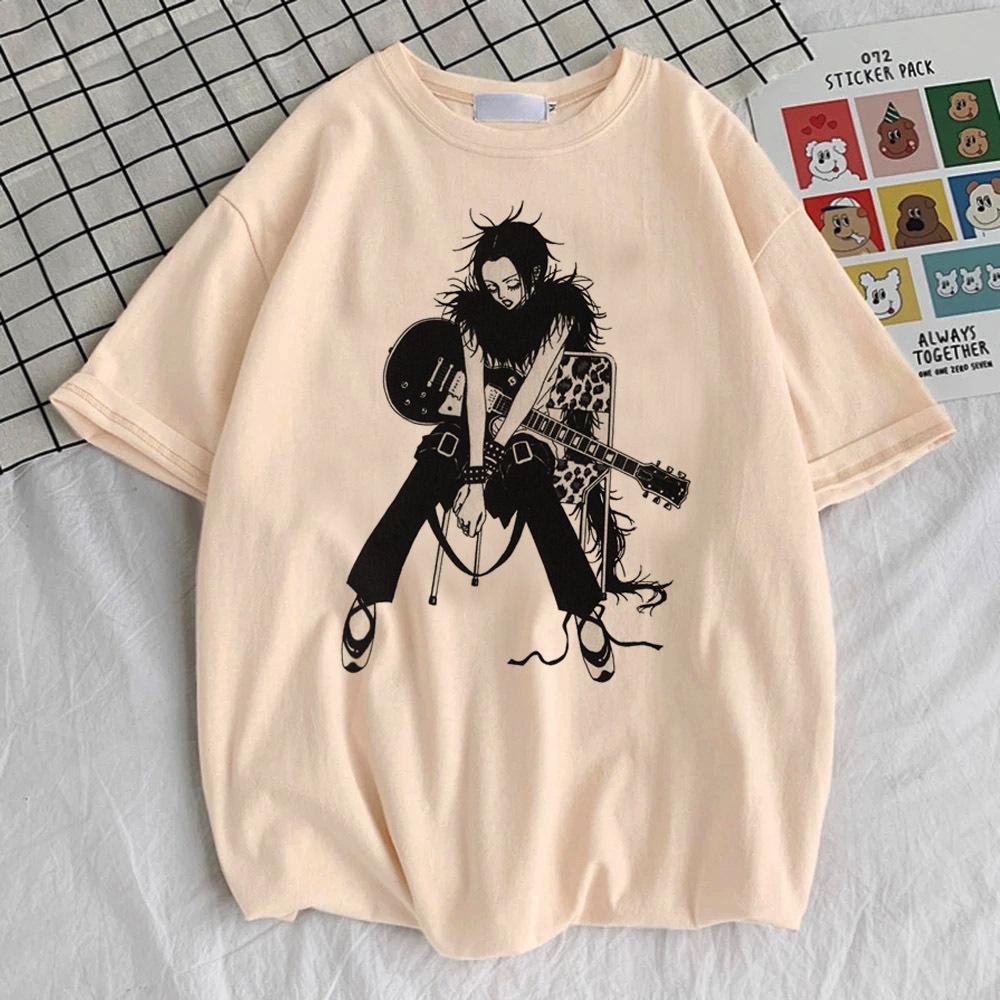

Nana Anime tshirt Women Pastel Punk korean clothes Breathable Graphic Pop Culture t shirt anime Retro Psychedelic Women S