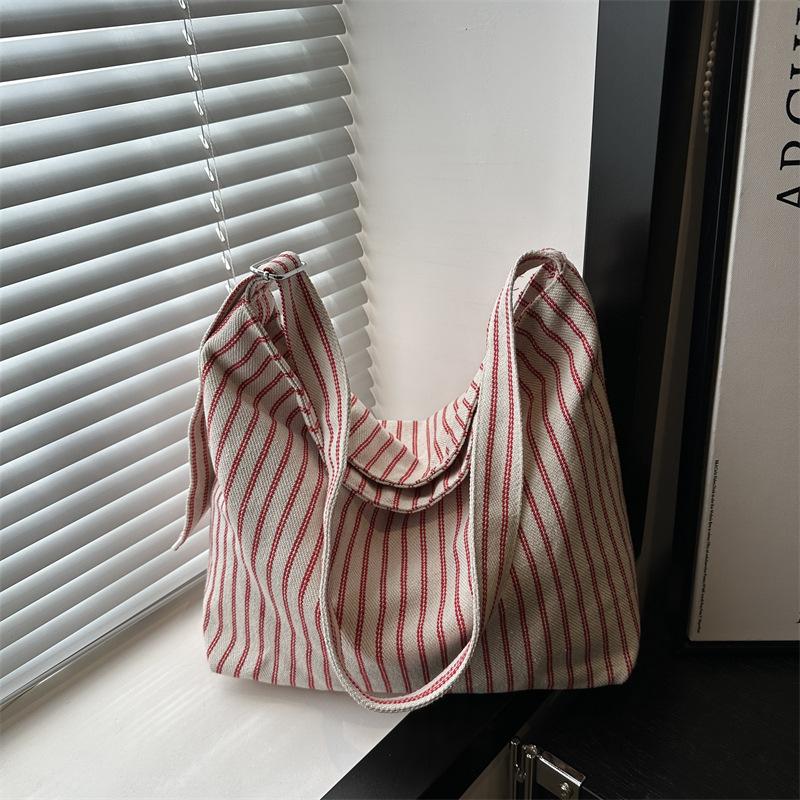 

Новая хлопковая и льняная сумка-тоут женская в студенческом стиле для кампуса, сумка-подмышка для покупок,通勤用 плечевая сумка розовый