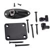 Guitar String Tree Retainer Set Guitar Loaded Socket Plate with Screws for Replacement Black