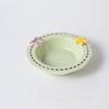 Ceramic Feeding Bowl for Dogs & Cats, Whisker Friendly Kitten Food Water Dish, Wide Shallow Pet Feeder Plate for Dry Wet Food