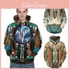 Indian Chief Native Tribal Totem Pullover Hoodie Jacket For Men And Women Warm And Soft
