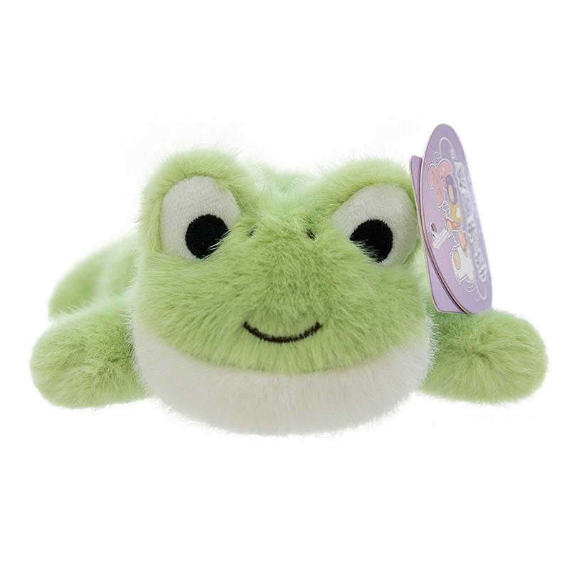 Dog Frog Duck Refrigerator Sticker Plush Animal Magnet Short Plush Decor Home