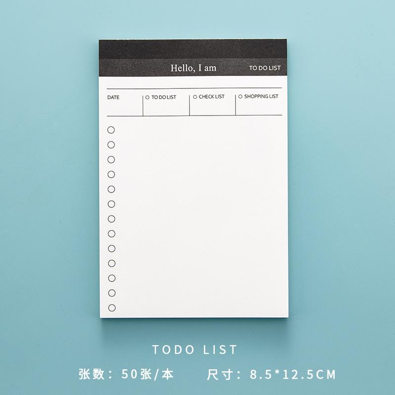 50 Sheets Weekly Planner Notepad, Tear-Off Time Block Planner, To Do List Planner Pad Simple Schedule Planner Planning