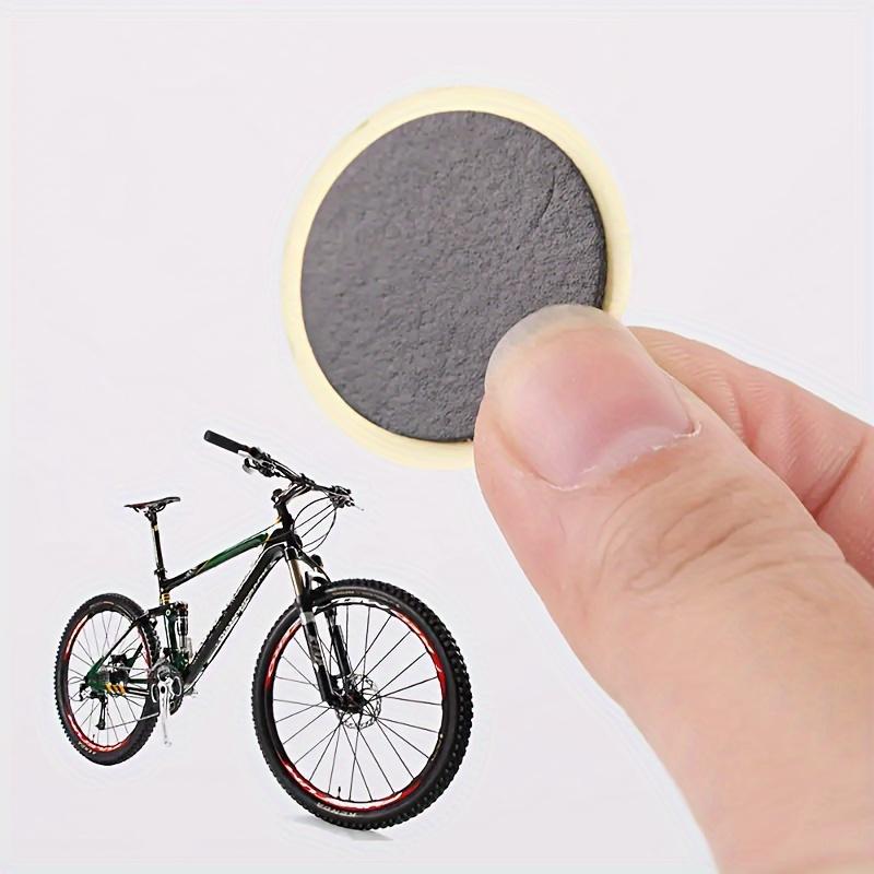 50PCS Bicycle Tire Repair Patch Glue Quick-Fix Repairing Tyre Protection Patch for Mountain Road Bike Inner Tyre Repair Pads