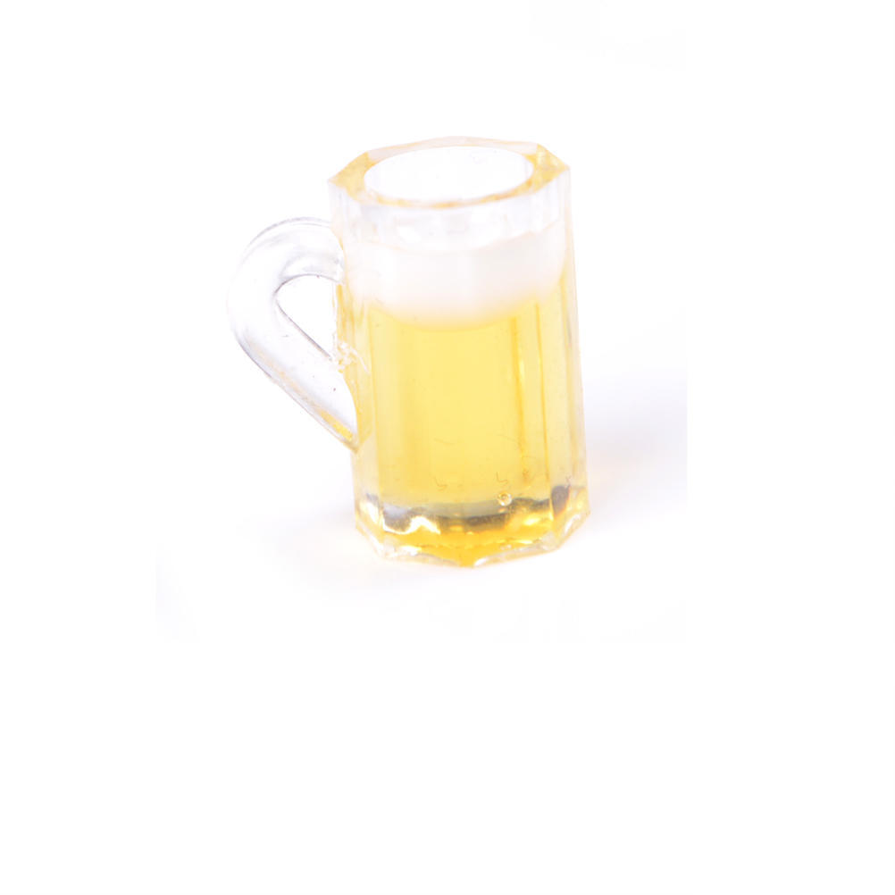 1:12 Dollhouse Miniature Beer Bottle + Bucket + Ice Cube + Cups Play House Food Toy Doll House Accessories