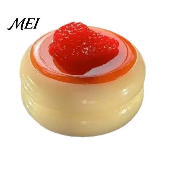 Soft Fruit Souffle Toys Squeeze Toy for Stress Relief, Slow Rising Fake Dessert Sensory Relaxing Toy, Simulated Food Pinch Fidget Kids Adults