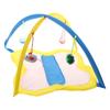 Tenda para Gatos Dobrável Brinquedo para Gatos de Interior Treino de Animais de Estimação Tenda de Jogo Interativa para Ouriços Gatos Coelhos Tenda de Brincar com Bola de Sino
