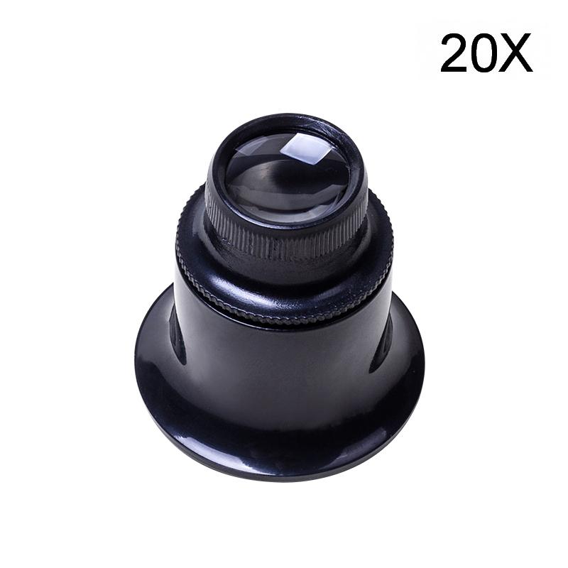 1/4Pcs 3X/5X/10X/15X/20X Eye Loupe Magnifiers Watch Repair Tool Kit Jewelry Loupe Eyepiece Magnifiying Glass Watchmaker Tools
