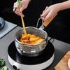 Stainless Steel Kitchenware Skimmer Strainer, Fine Mesh Slotted Spoon with Cooking Utensil for Noodles Long Handle, Rustproof Kitchen Tool Frying