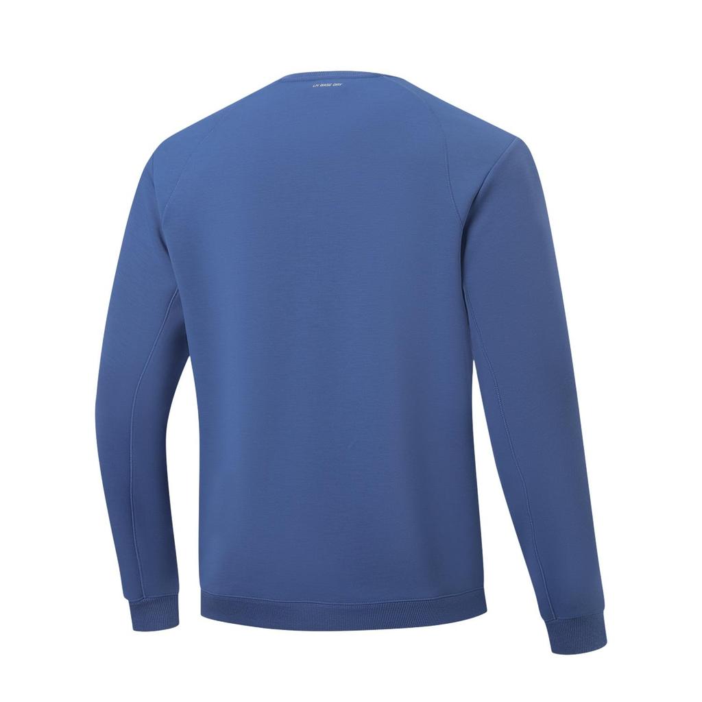 Li-Ning Men's Training Series Slim Fit Crew Neck Sweatshirt Navy Blue AWDW389-5