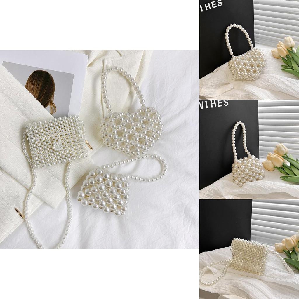 Adorable Mini Handheld Bag For Kids With Elegant Pearl Design And Fashionable Style