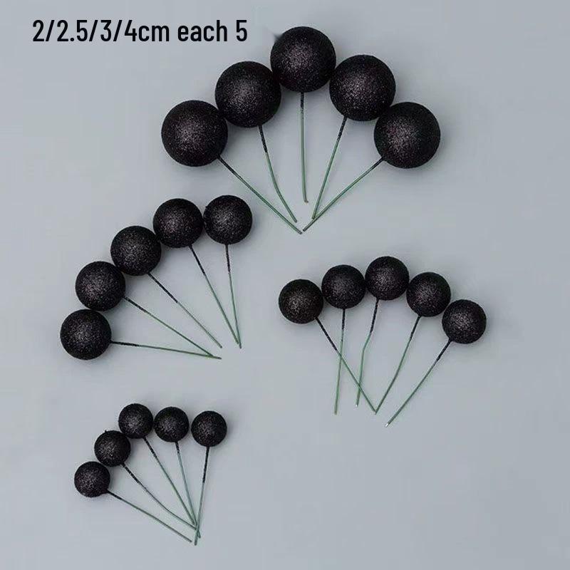 Christmas Multi-Color Decorative Ball Set - 20-Piece Pack with Gold, Silver, Foam, and Iridescent Balls