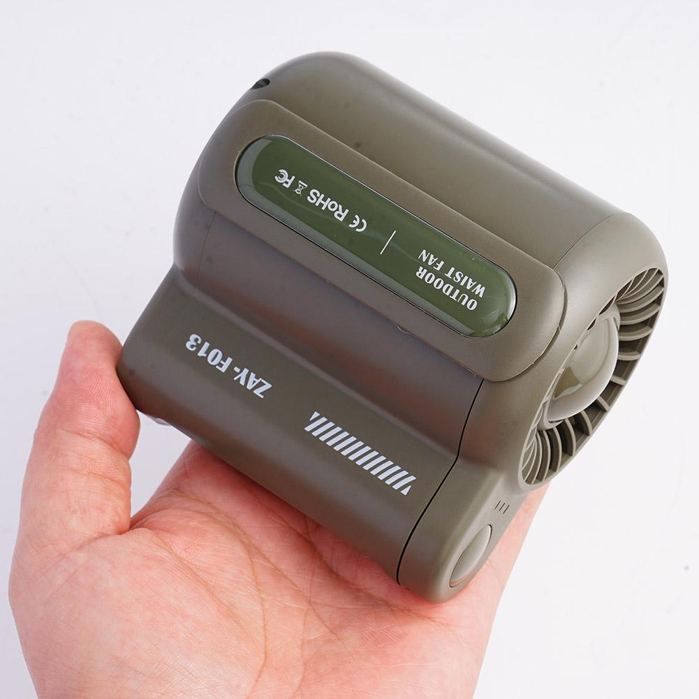 Portable Waist Clip Fan Cool Clip Fan Under Shirt Rechargeable Belt Clip Fan With USB Port For Outdoor Works Camping Hiking