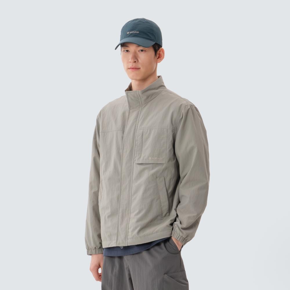 [Snowpeak] Ветровка с высоким воротником Campl Stand-Neck Цвет: Туманно-серый (S25SMCWB12) 100