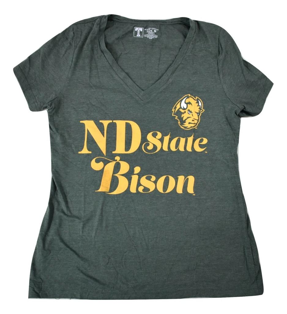 University T's Womens NDSU North Dakota State Bison Shirt New Large