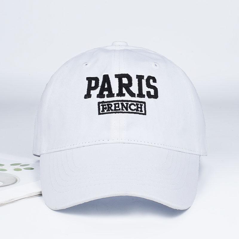 Paris French Embroidered Baseball Cap Soft, Comfortable, Lightweight, Breathable, Adjustable French Vintage Minimalist Urban Sty