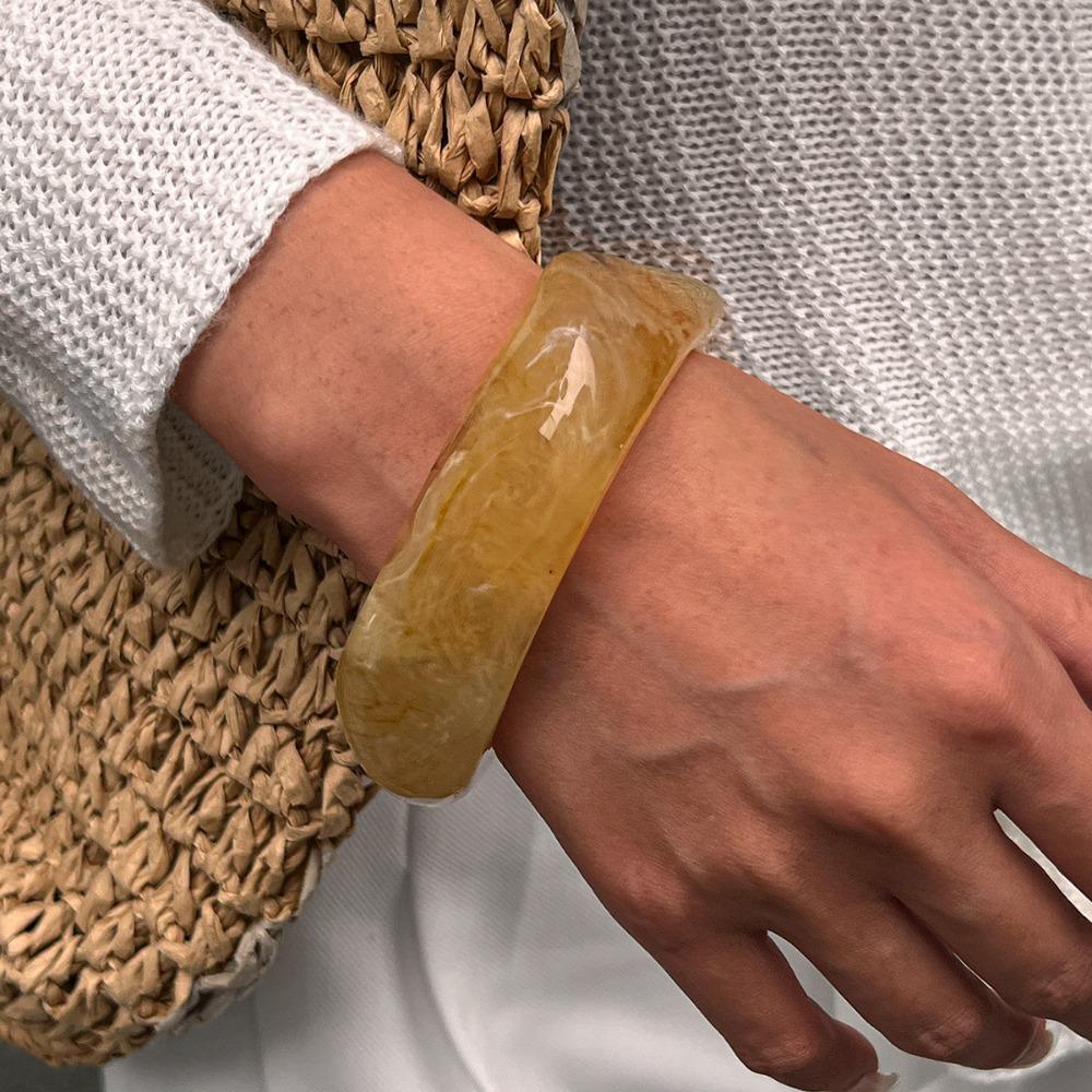 Irregular Resin Acrylic Bracelets Geometric Lady's Bracelet New Chunky Bangles  Gifts