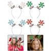 Party Decoration Christmas Snowflake Headband Festive Hair Accessory Adorned With Berries Intricate Snowflake Details