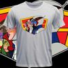 Summer Unisexs Planet Battle Gatchaunisex Printed Round Neck TShirt Pure Cotton Retro Leisure Large Street Sports Short Sleeve