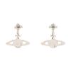 VIVIENNE WESTWOOD Mini-Basrelief-Tropfen-Planeten-Anhängerohrringe Damenohrringe Messing 6202002502P116CNP116