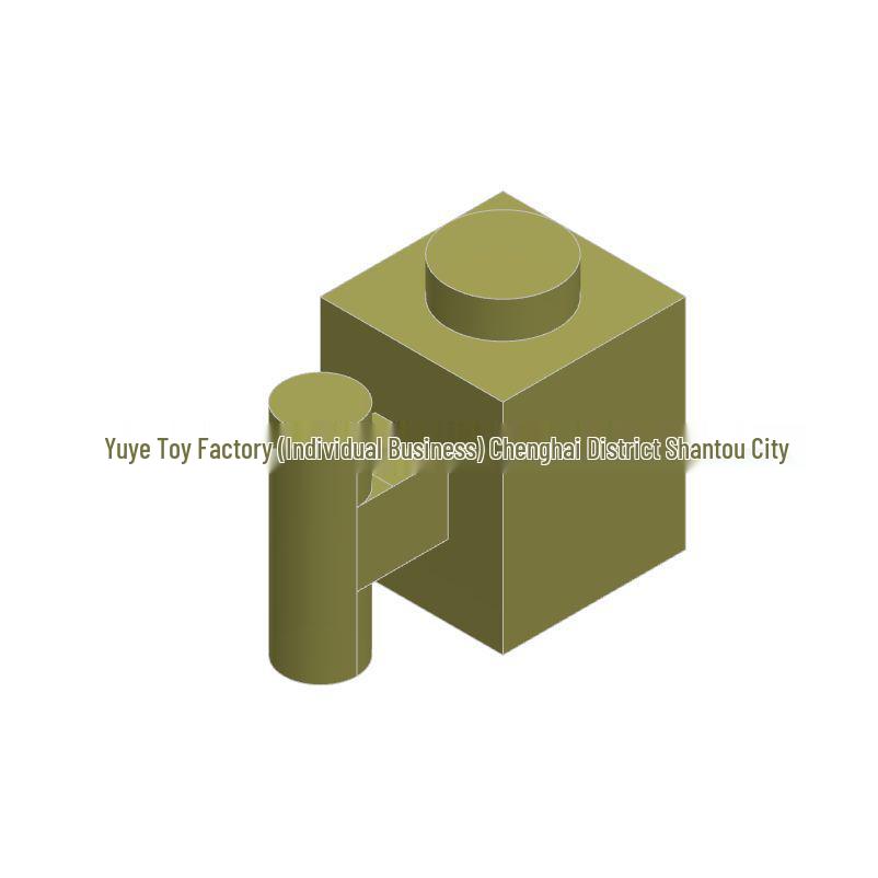 Small Particle Building Blocks: 1x1 Single-Sided Handle Brick - Educational Toy & Universal Accessory