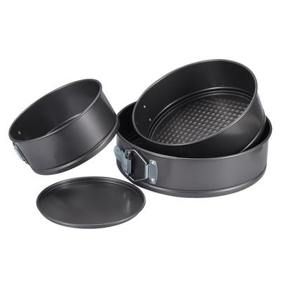 1Pcs Carbon Steel Baking Mould Leakproof Non Stick Cake Baking Pan 12/16/20/24/28cm with Removable Bottom Cake Mould