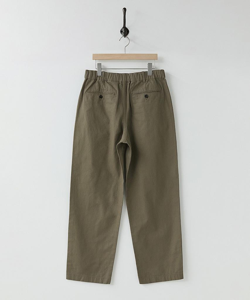 Leopeusaideu Box Pleat Pants Khaki(H)
