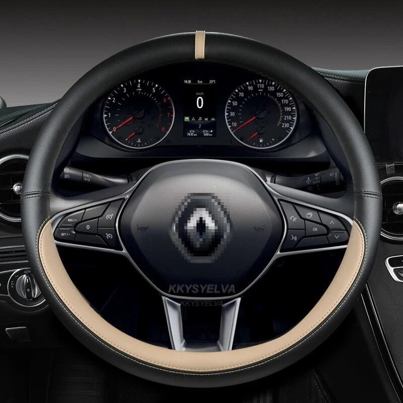 Car Steering Wheel Cover For Scenic Clio Laguna 2 3 4 5 Kangoo Fluence Megane Trafic Talisman Twingo Kaptur Accessories