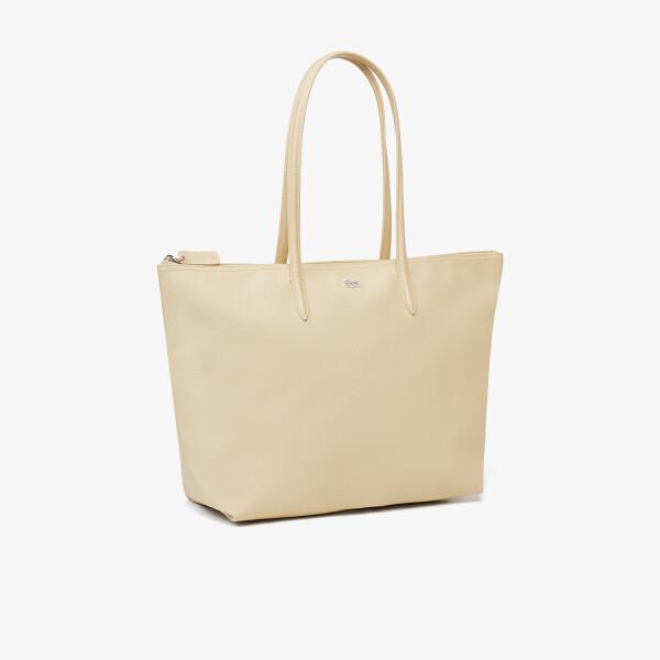 Lacoste Nf1888p56g Horizontal Shopper Bag  T33 Beige Js
