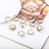 Silver Retro Punk Boho Ring Set 88