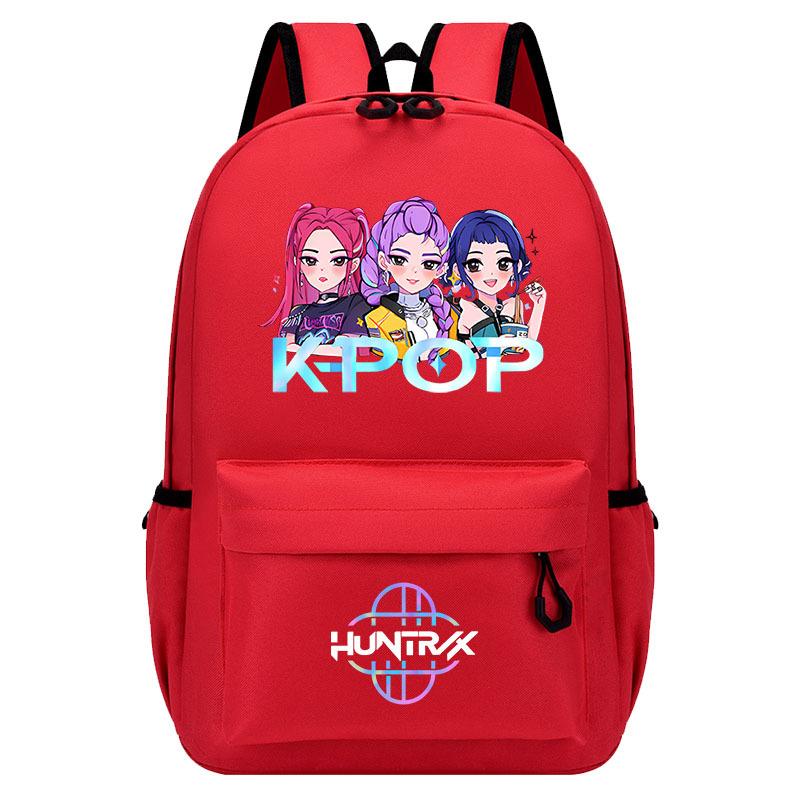 Kpop Demon Hunter Girls Group Anime Peripheral Backpack Girls Boys Anime Backpack Student Lightweight Schoolbag KTB